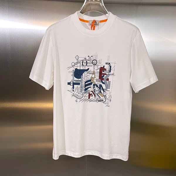 追跡付エルメス パロディ カプセルスポーツ カットソーＴシャツ 2色 erc88040